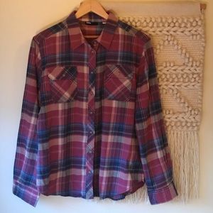NWT BDG Plaid Flannel Large Button Down Shirt